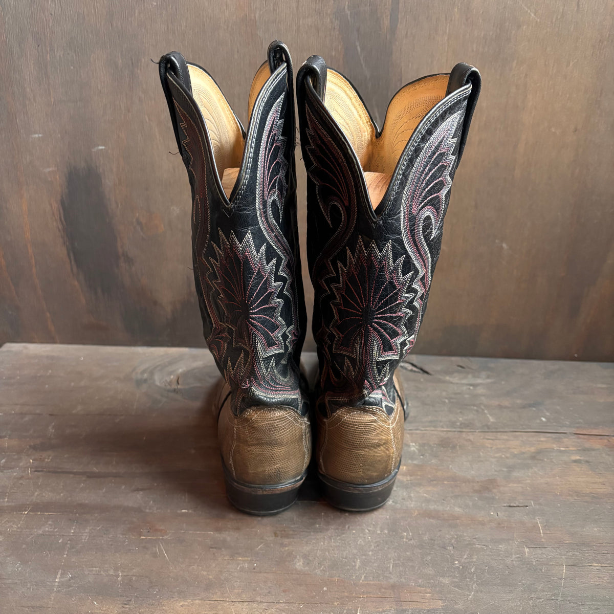 Vintage Dan Post Reptile Foot Boots