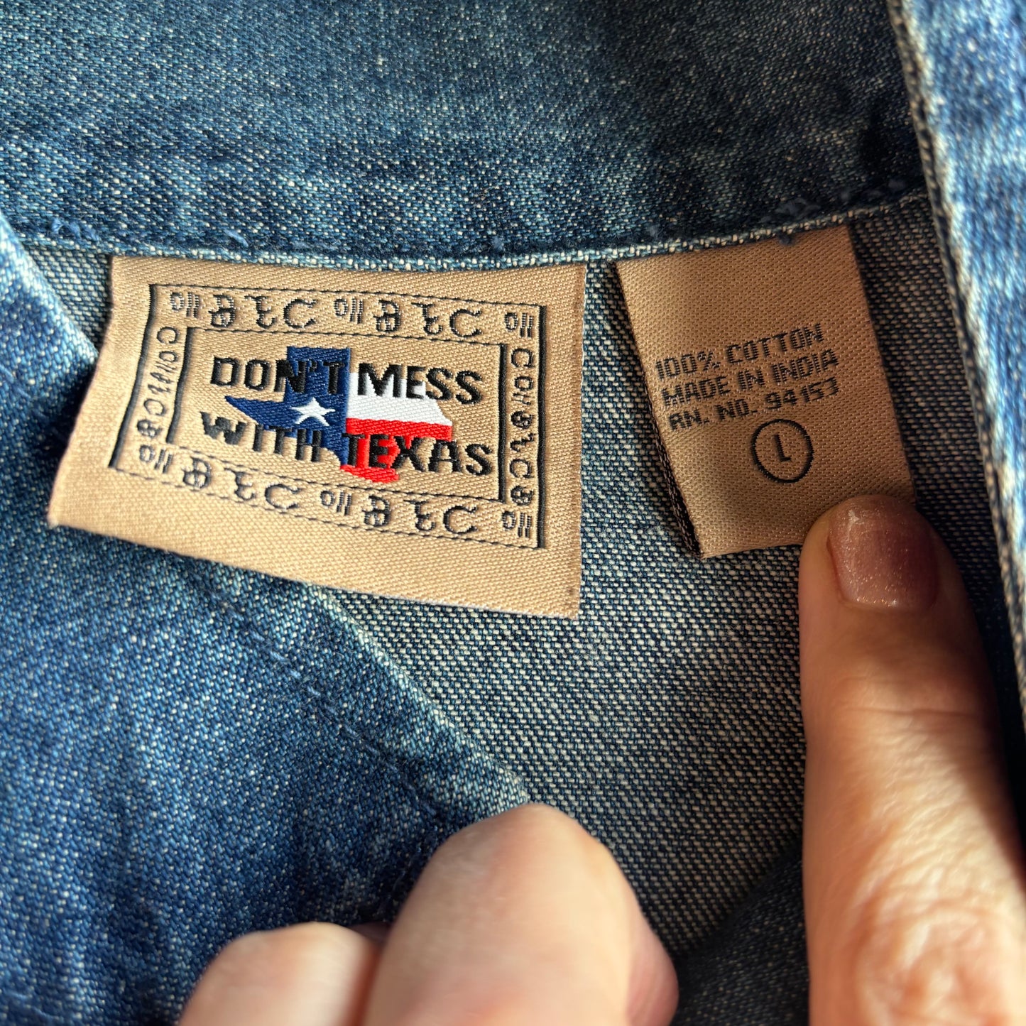 Don't Mess with Texas Denim Duster