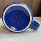 Von Pok & Chang blue ceramic mugs, Set of 4