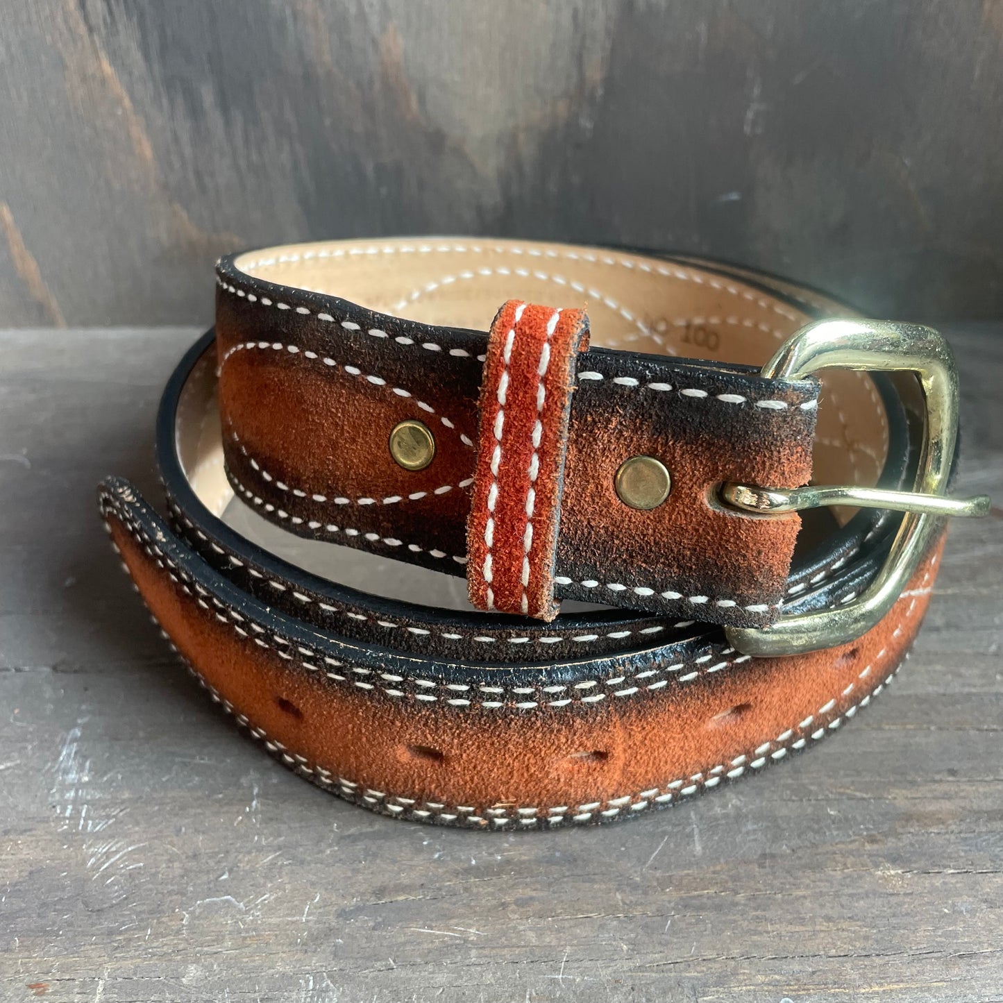 Torel brown suede belt