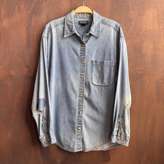 Eddie Bauer Distressed Denim Shirt