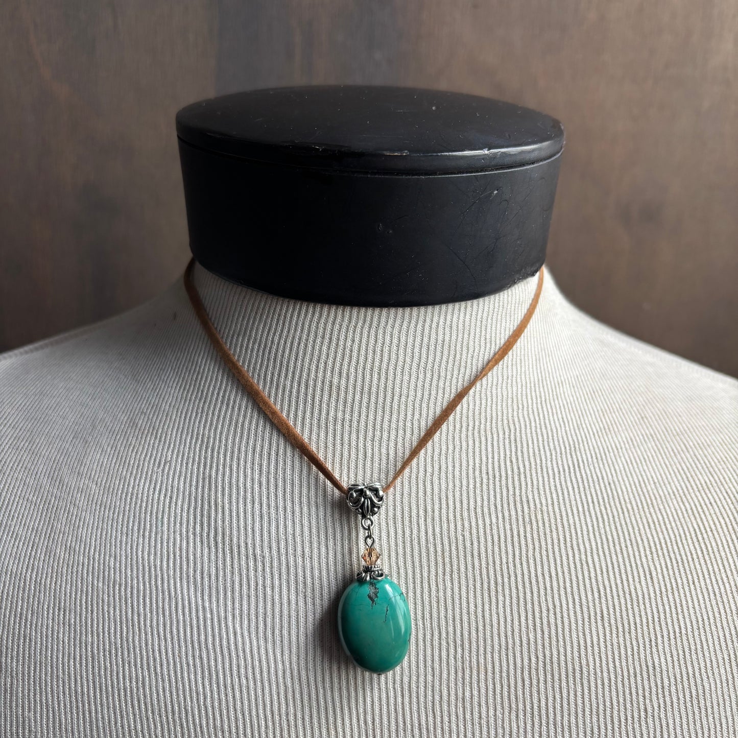 Faux Turquoise Necklace