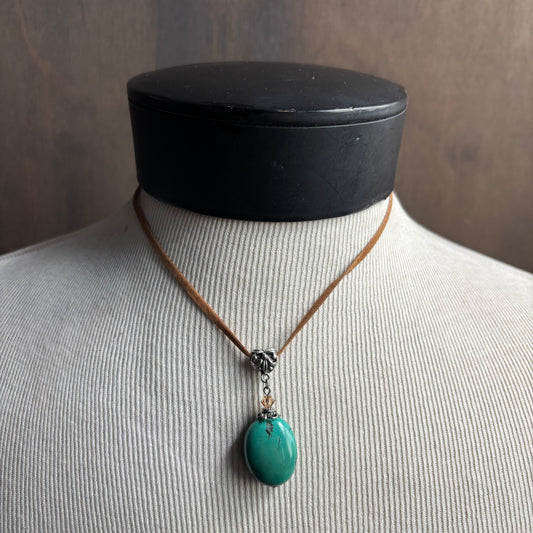 Faux Turquoise Necklace