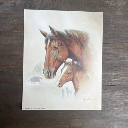 Ruane Manning Horse and Foal Art Print