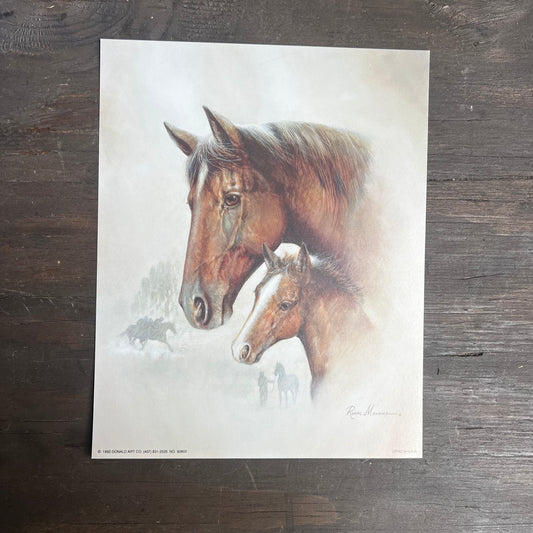 Ruane Manning Horse and Foal Art Print