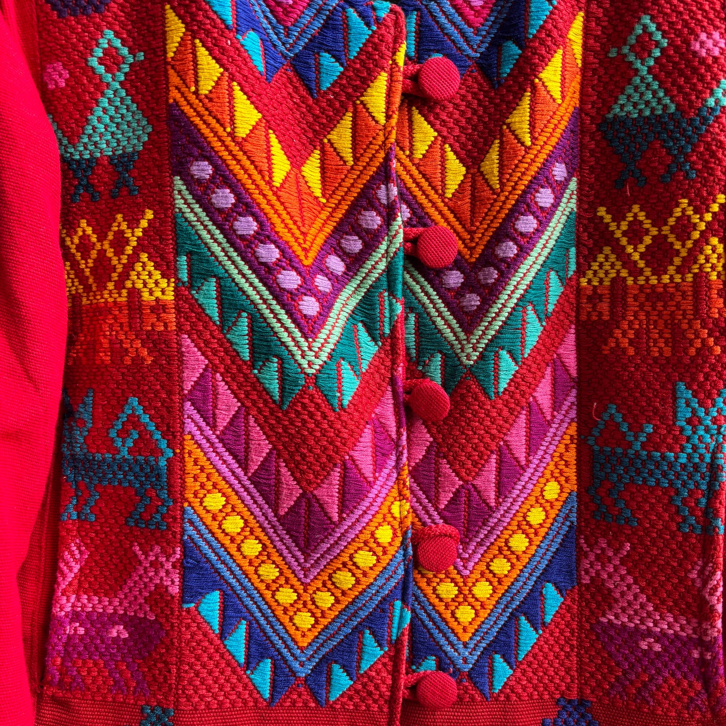 South American Red Woven Jacket
