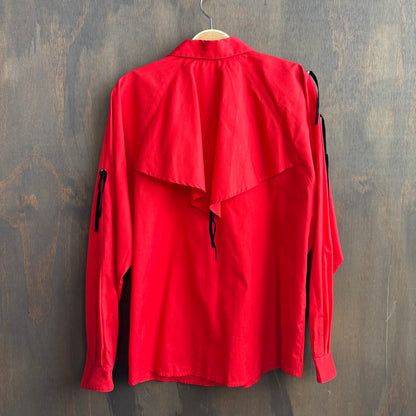 Vintage Circle T Red Button Up with Fringe