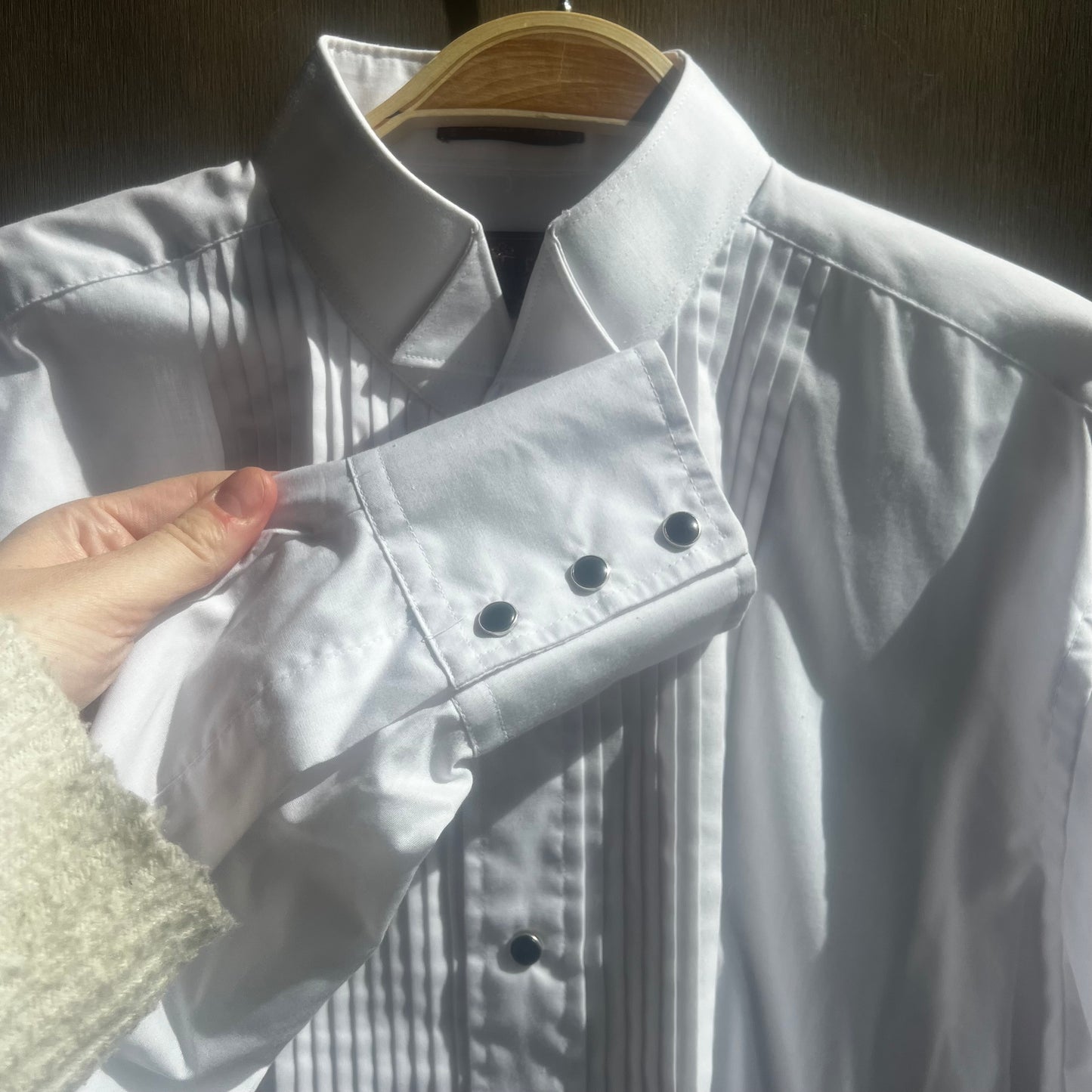 Cimarron City White Pearl Snap