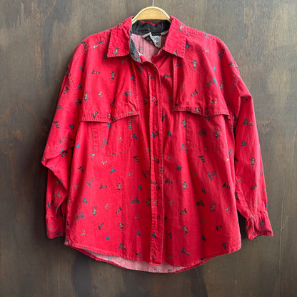 Adobe Rose Red Western Shirt