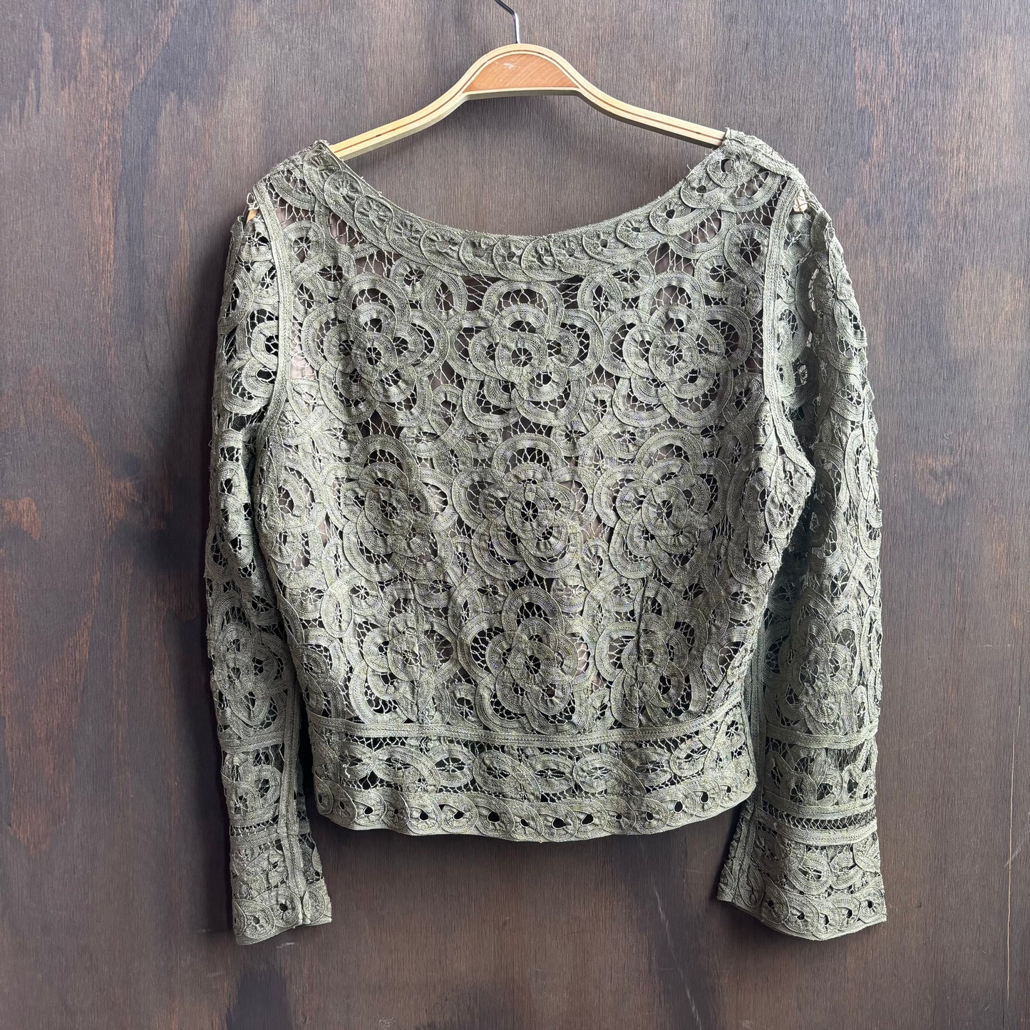 Double D Ranchwear Green Lace Set