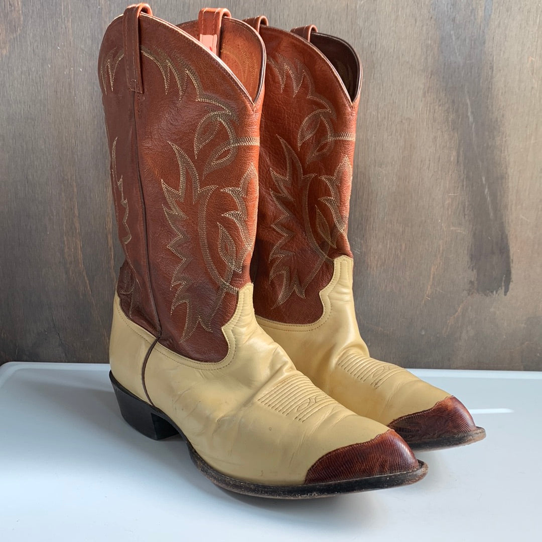 Tony Lama Two-Tone Western Boots