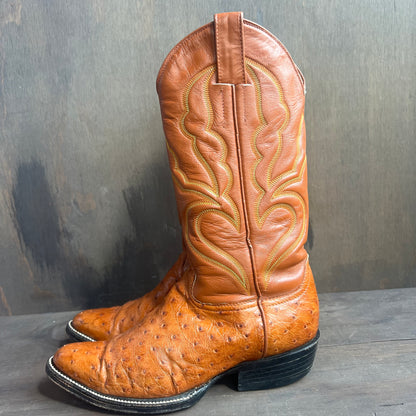 Custom Made Ostrich Cowboy Boots