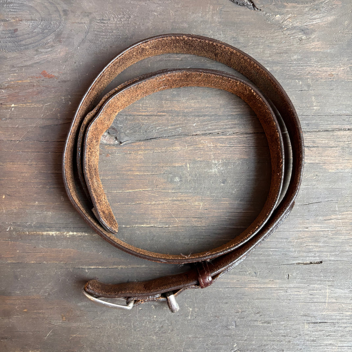 Vintage Orvis Brown Leather Belt