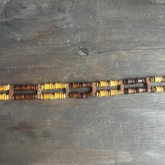 Wood Beaded Belt