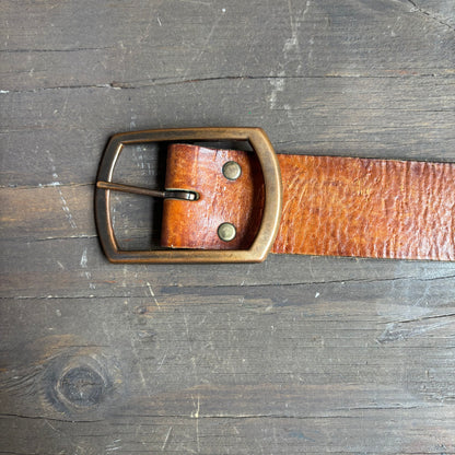 Vintage Tan Leather Belt