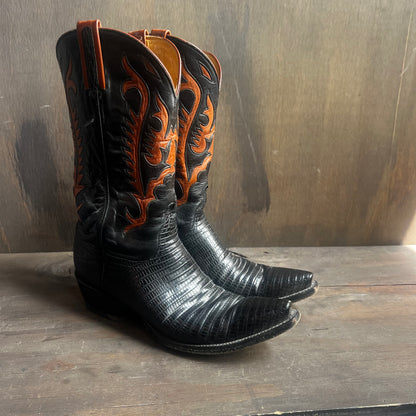 Lucchese Leather and Reptile Boots