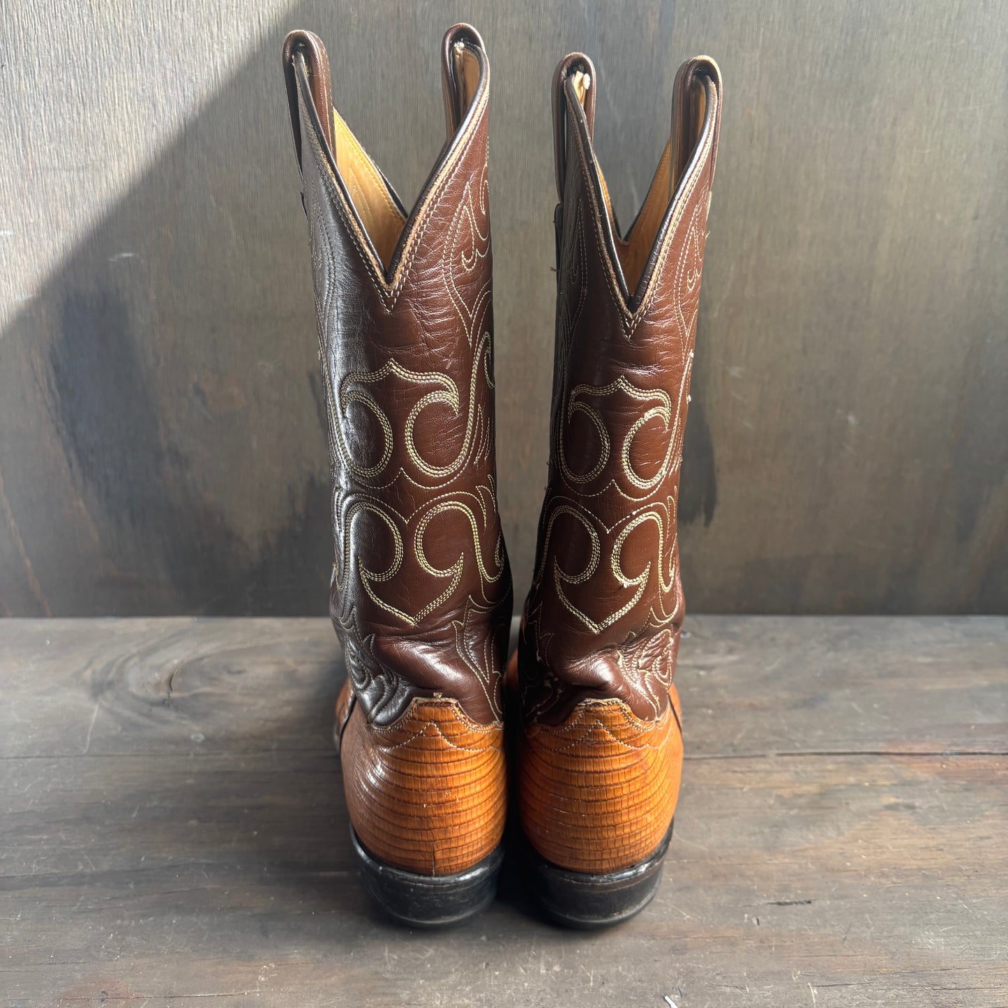 Tony Lama Tan Reptile Boots
