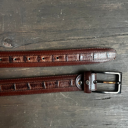 Valentino Club Dark Leather Belt