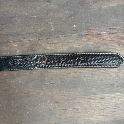 Nocona Black Leather Belt