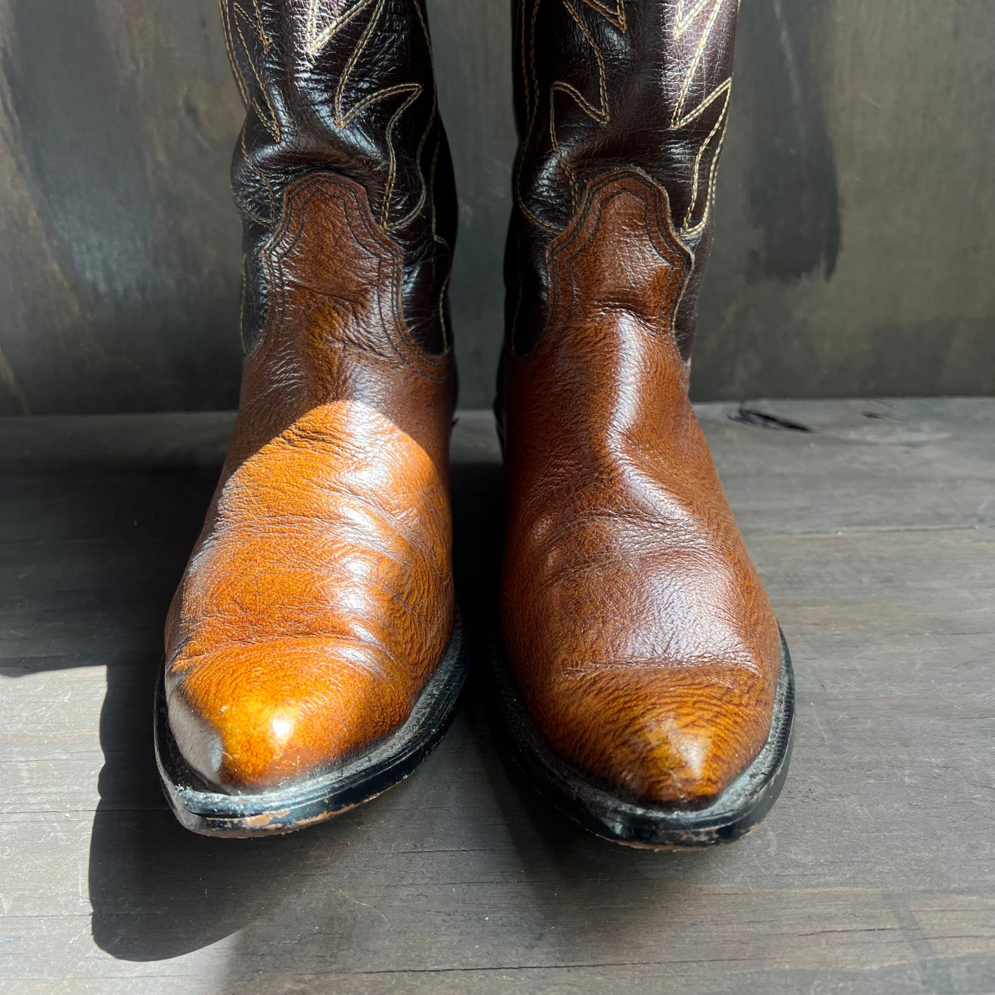 Acme Two-Tone Leather Boots