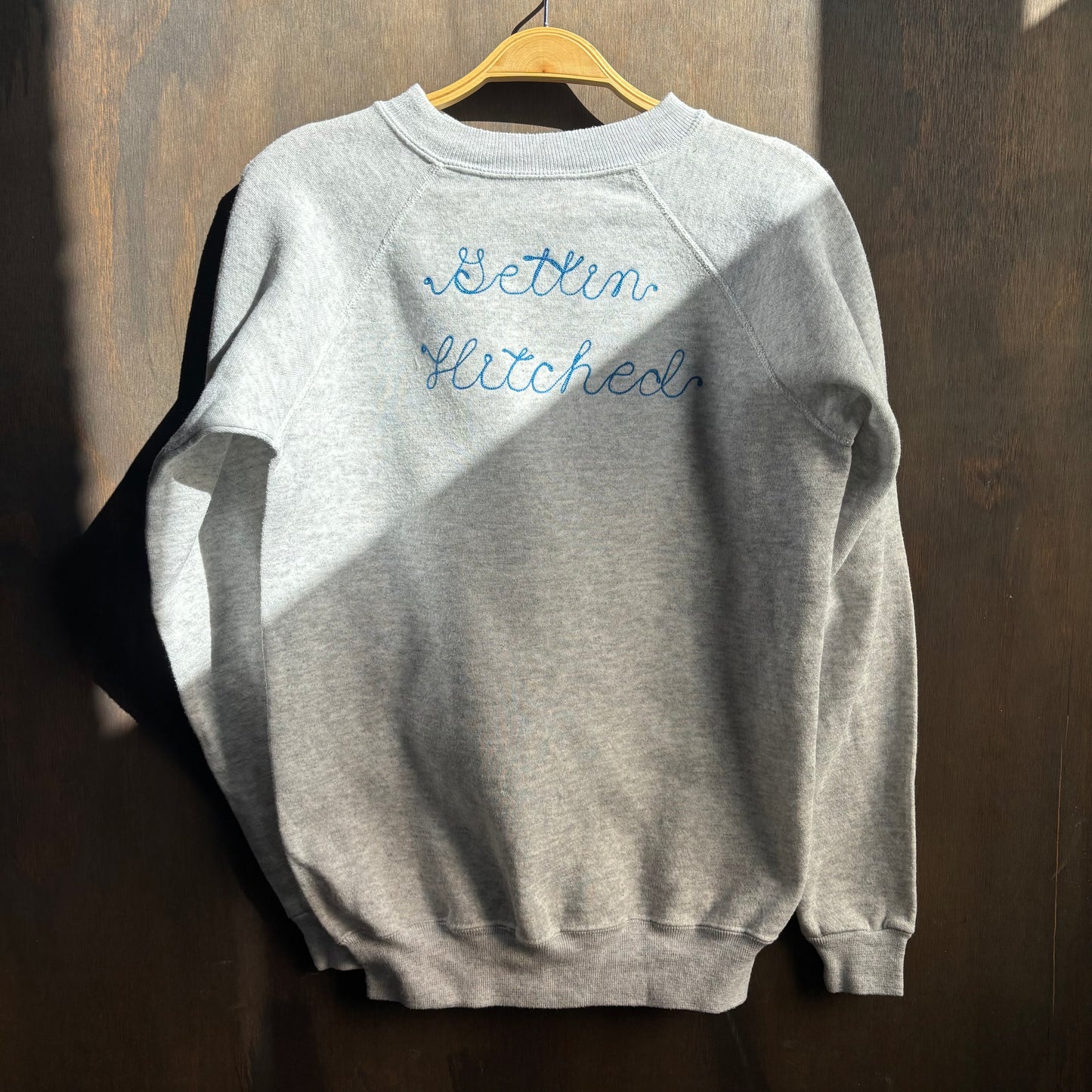 Custom Grey "Getting Hitched" Sweatshirt