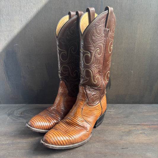 Tony Lama Tan Reptile Boots