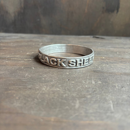"Black Sheep" Wordy Silver Bracelet
