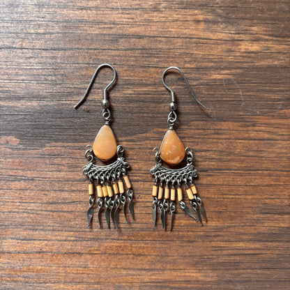 Tan Stone Earrings