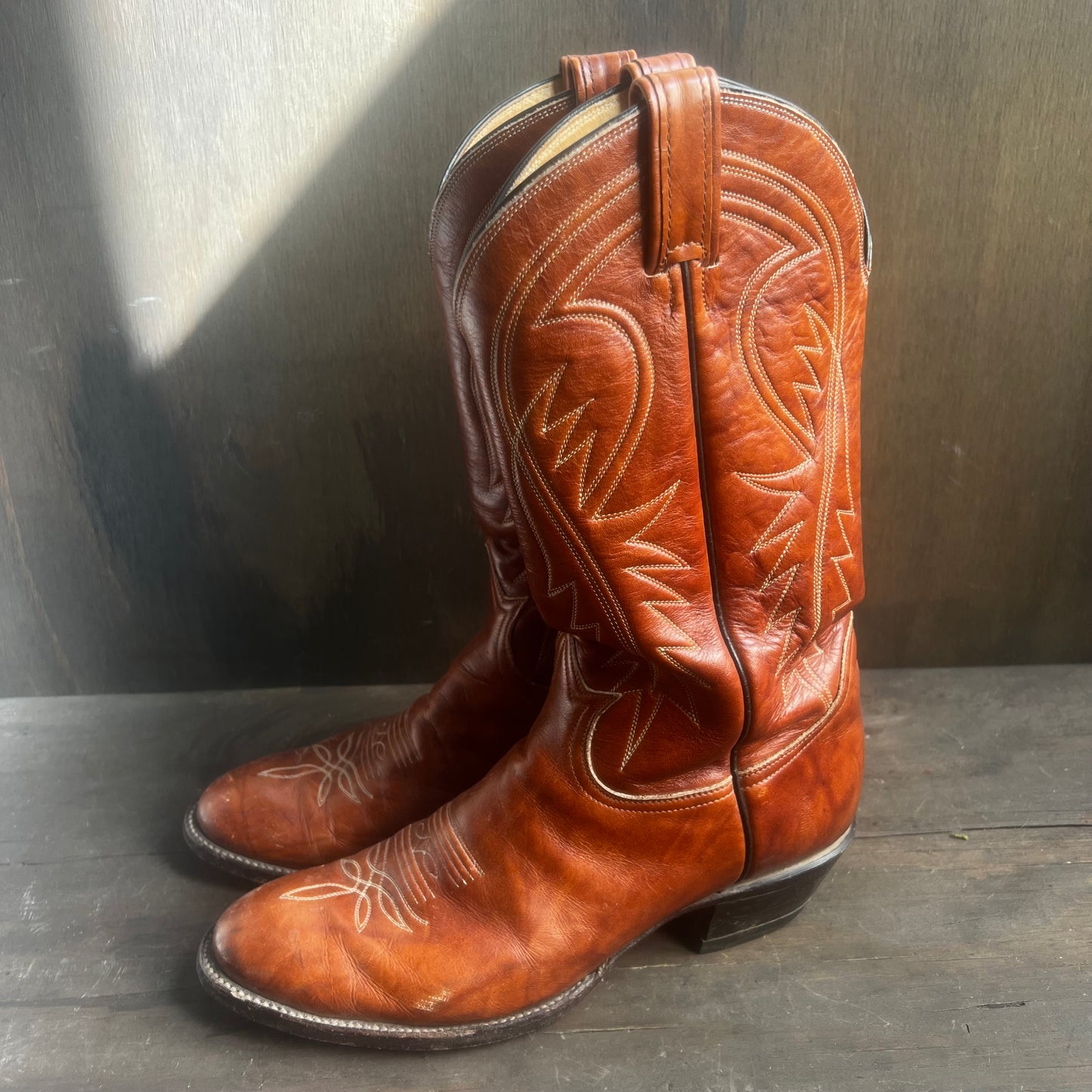Tony Lama Brown Cowboy Boots