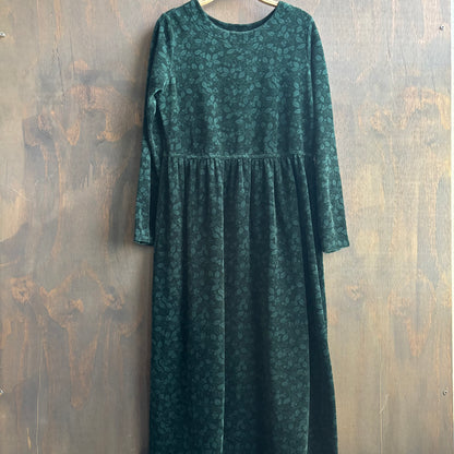 L.L. Bean Green Corduroy Dress