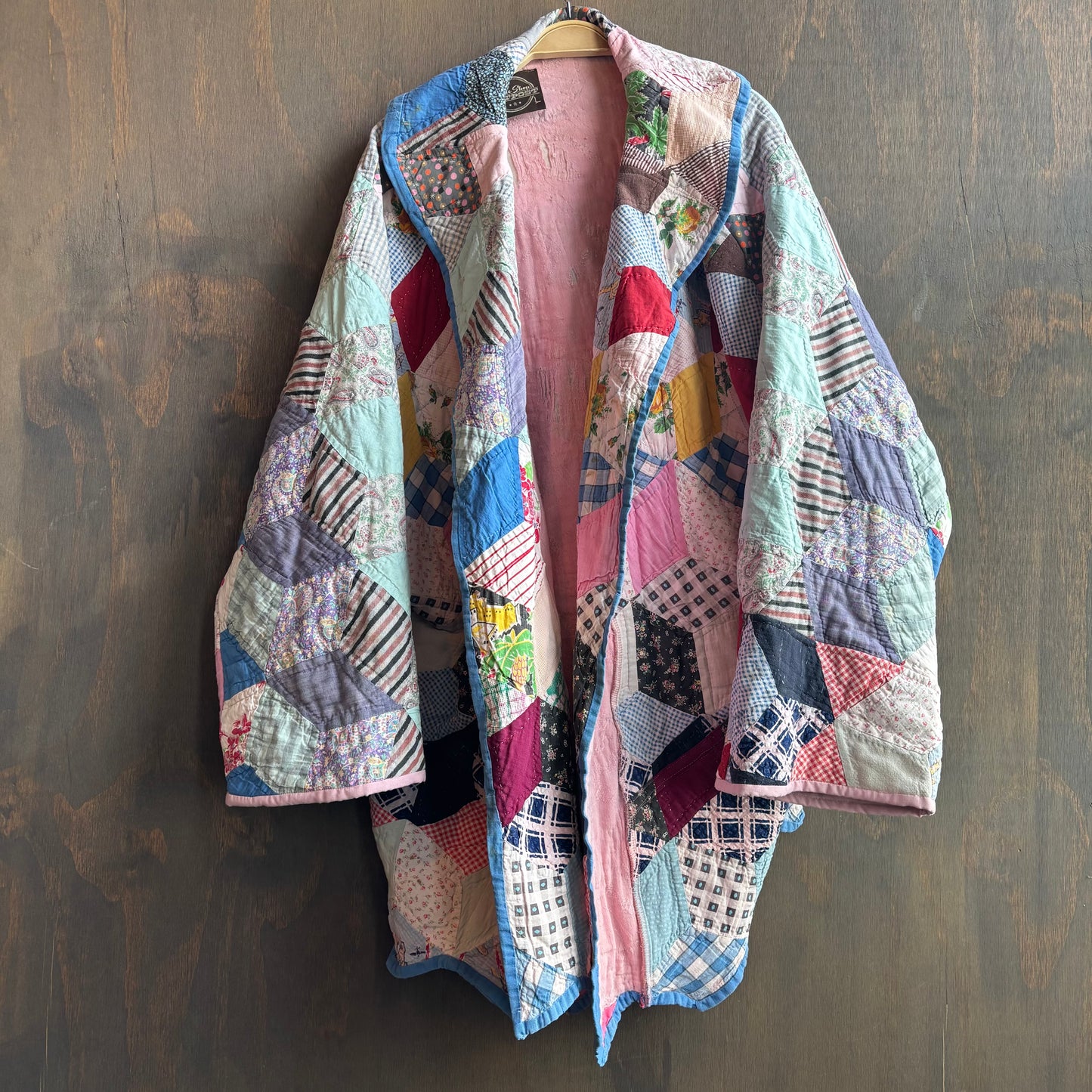Vintage Patchwork Cocoon Quilt Jacket