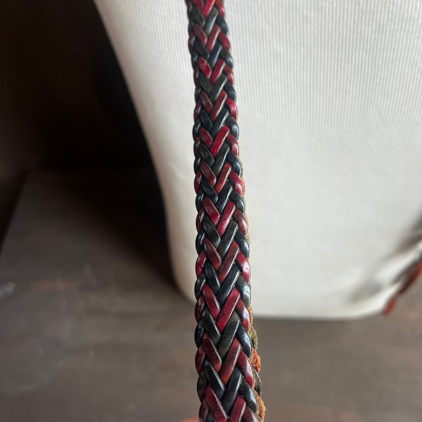 Braided Leather Suspenders