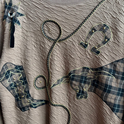 Brown Long Sleeve Western Shirt