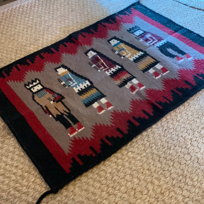 Woven Rug with Figures