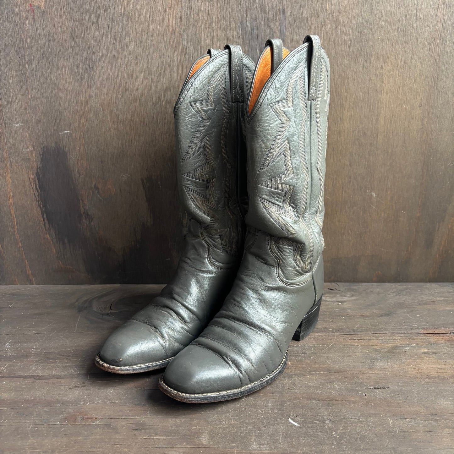El Dorado Grey Leather Boots