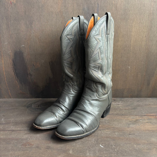 El Dorado Grey Leather Boots