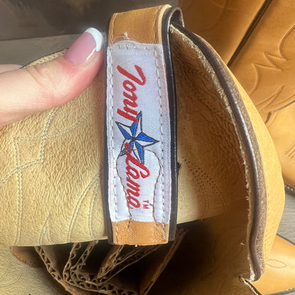 Tony Lama Tan Leather Boots