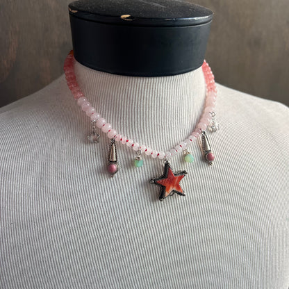 Ostrich Moon Star Necklace