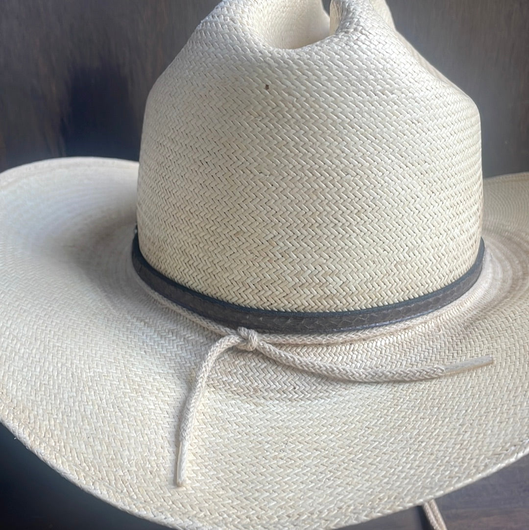 Resistol Straw Hat with Chin Straps