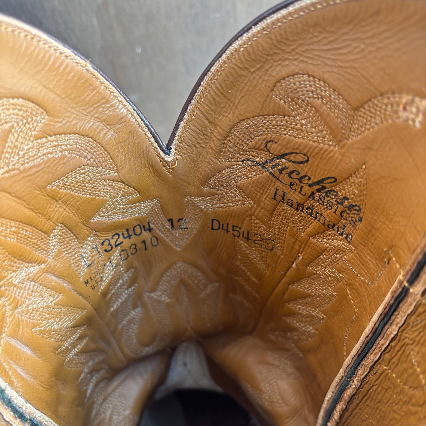 Lucchese Two-Tone Crocodile Boots