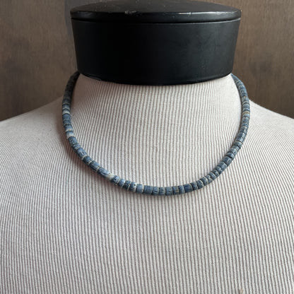 Blue Coral Bead Necklace