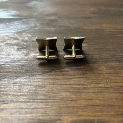 Vintage White Square Cufflinks