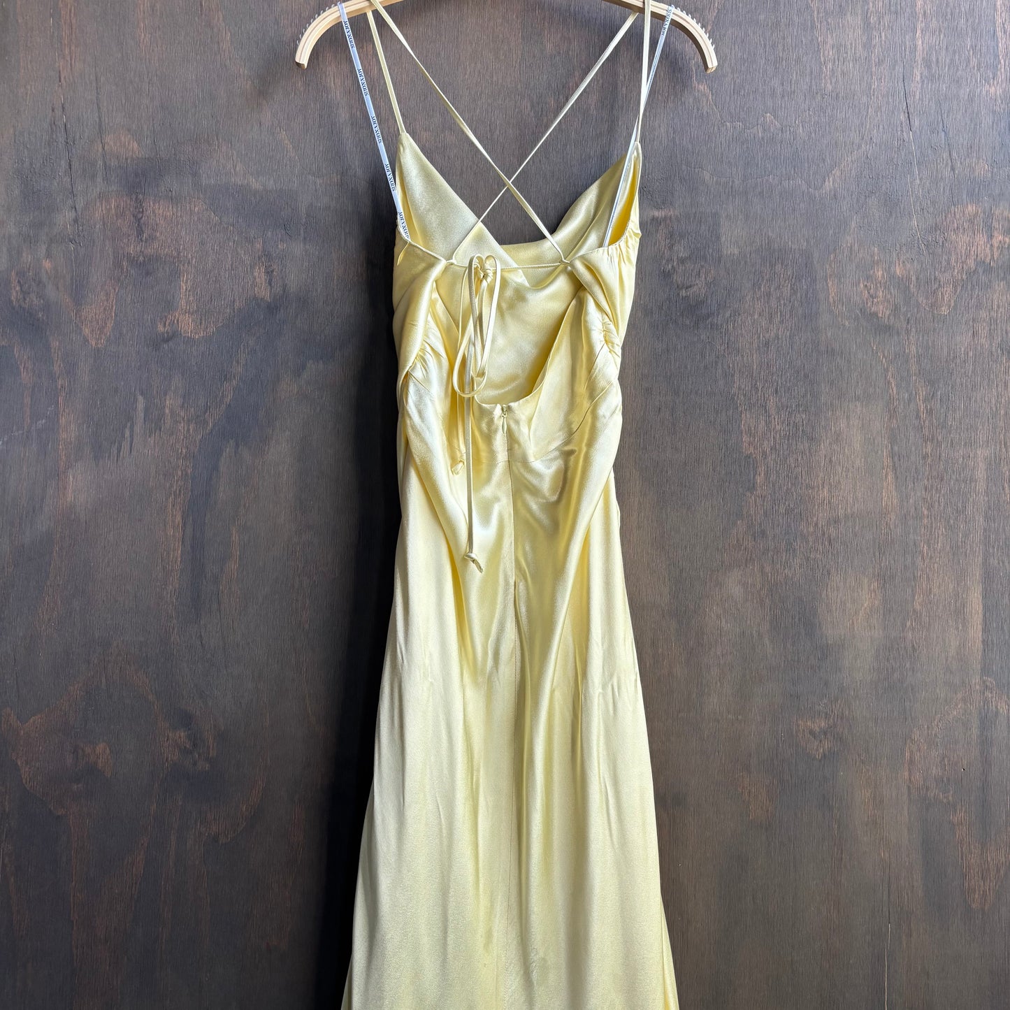 Shonajoy Yellow Spaghetti Strap Dress