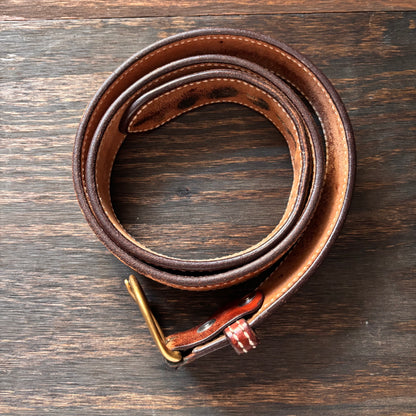Vintage L.L.Bean Brown Leather Belt