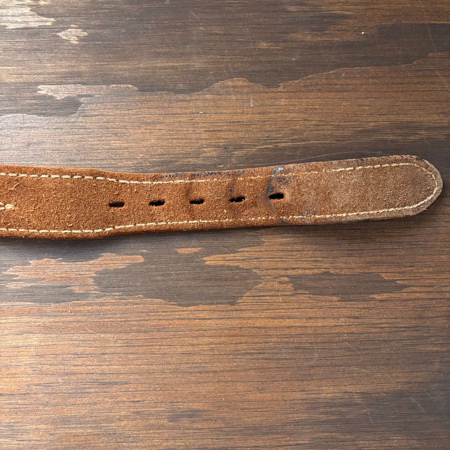Vintage Tan Rough Out Belt