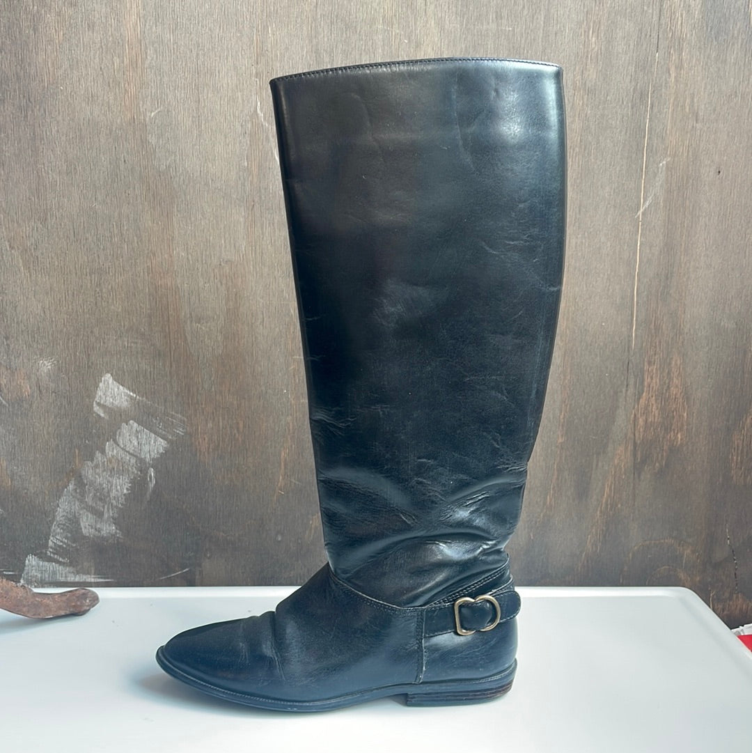 Calico Black Riding Boots