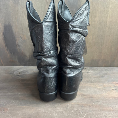 Custom Made Black Roper Boots