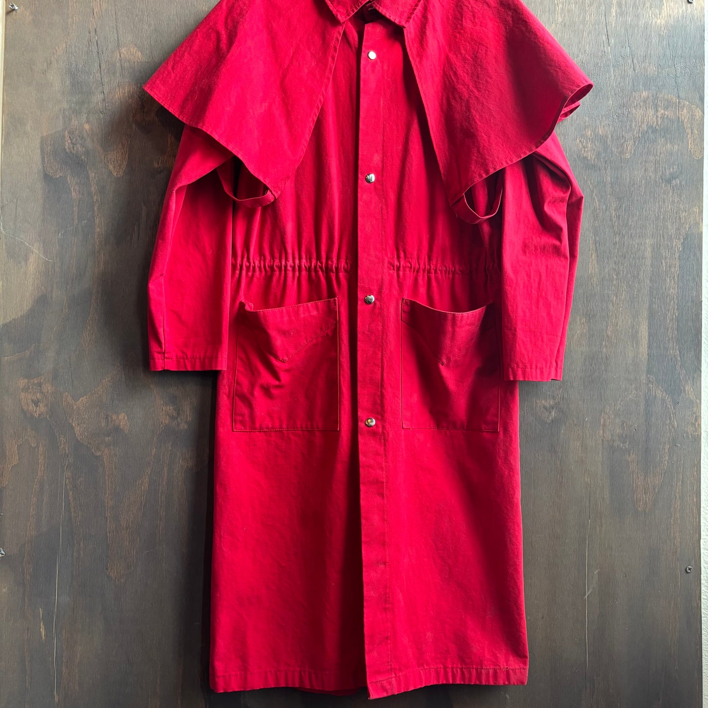 Vintage Red Cotton Duster
