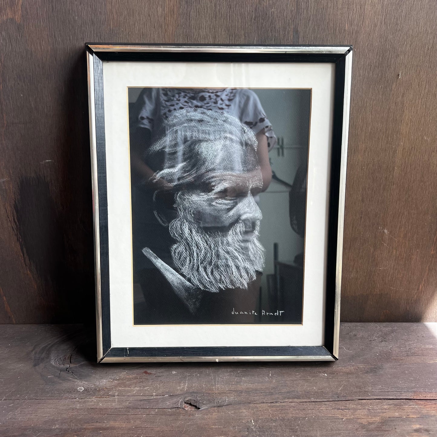 Juanita Arndt Framed Portrait Drawing