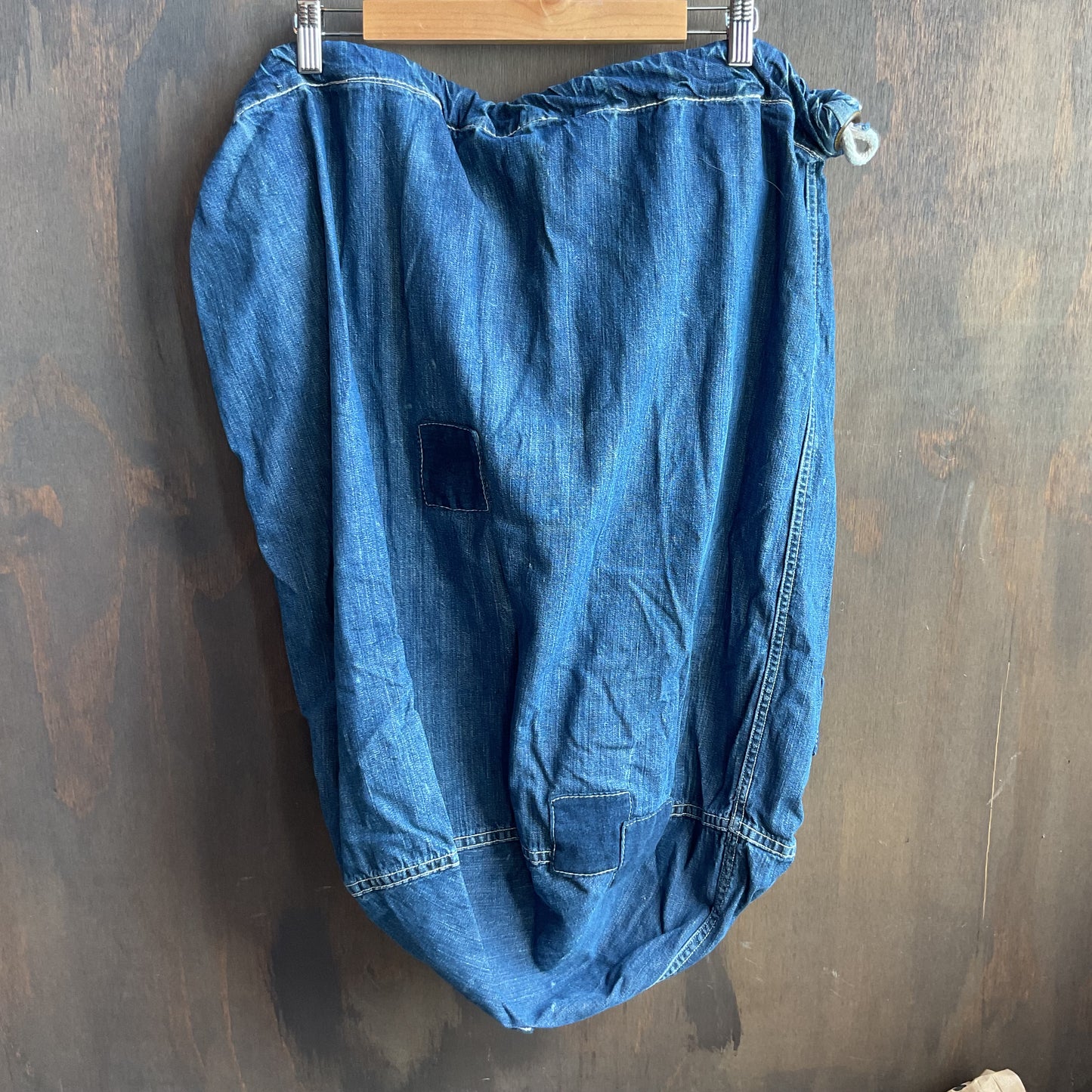 Vintage Denim Laundry Bag